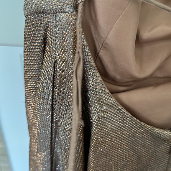 Elegant Gold Prom Dress - Picture 7 of 10